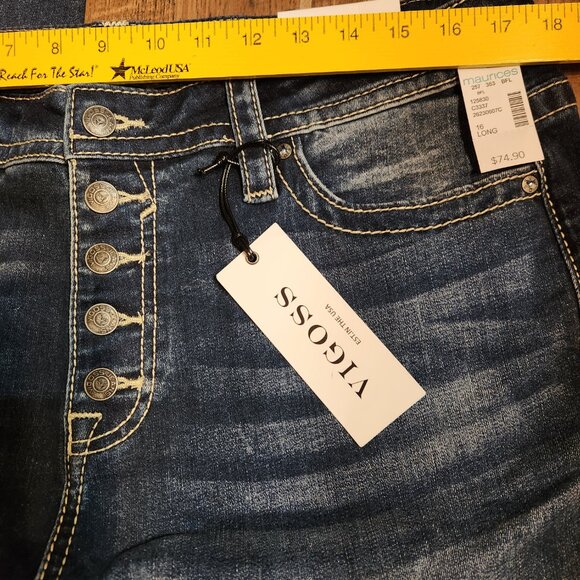 Vigoss Heritage Fit High Rise Straight Jeans - Picture 3 of 10